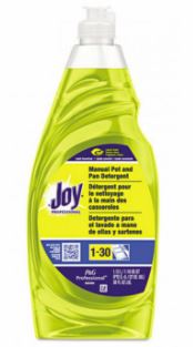 DETERGENT DISH LIQUID JOY 38 OZ BOTTLE 8/CS - Detergents